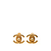 Chanel Gold Plated CC Turn Lock Clip on Earrings Secondhand