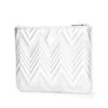 Chanel Medium Metallic Chevron Calfskin O Case Clutch Secondhand