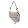 Dior Oblique Canvas Embroidered Saddle Bag Secondhand