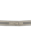 Dior Leather and Canvas Embroidered Logo Belt Secondhand