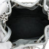Chanel Small Metallic Chevron Lambskin Stud Wars Drawstring Bucket Bag Secondhand