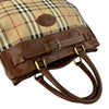 Burberry Haymarket Check Canvas Handbag Secondhand