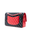 Chanel Medium Classic Bicolor Patent Double Flap Secondhand