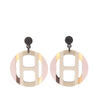 Hermès Buffalo Horn H Equipe Push Backs Earrings Secondhand