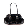 Prada Velvet Logo Frame Shoulder Bag Secondhand