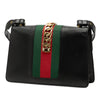 Gucci Small Calfskin Sylvie Web Satchel Secondhand