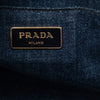 Prada Small Denim Canapa Logo Satchel Secondhand