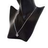 Givenchy Silver Plated G Logo Rhinestone Pendant Necklace Secondhand
