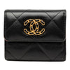 Chanel Quilted Lambskin 19 Flap Wallet Secondhand