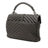 Saint Laurent Medium Chevron Sheepskin Monogram College Satchel Secondhand