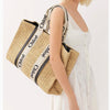 Chloé Large Woody Rafia Tote Bag Secondhand