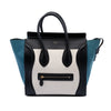Celine Mini Tricolor Canvas and Leather Luggage Tote Secondhand