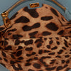 Dolce & Gabbana Leather Trimmed Woven Raffia Padlock Crossbody Secondhand