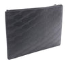 Balenciaga BB Monogram Embossed Leather Wristlet Clutch Secondhand
