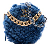 Chanel Shearling 19 Round Clutch with Chain Secondhand