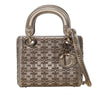 Dior Mini Beaded Metallic Lambskin Cannage Lady Dior Secondhand