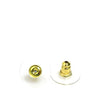 Chanel CC Brass Resin and Faux Pearl Snowflake Push Back Earrings Secondhand
