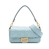 Fendi Zucca Embossed Leather Baguette Satchel Secondhand
