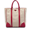 Prada Saffiano Trimmed Canvas Tote Secondhand