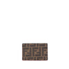 Fendi Zucca Coated Canvas and Leather Card Holder Secondhand