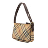 Secondhand Burberry Haymarket Check Coated Canvas Shoulder Bag