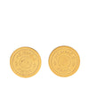 Hermès Gold Plated Bijouterie Fantaisie Clou De Selle Clip On Earrings Secondhand