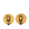 Hermès Gold Plated Bijouterie Fantaisie Clou De Selle Clip On Earrings Secondhand