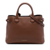 Burberry Medium Calfskin and House Check Banner Satchel Secondhand