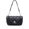 Chanel Quilted Calfskin Stitch Retro Chain Accordion Flap Secondhand