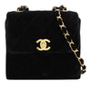 Chanel Mini Quilted Velvet Straight Flap Secondhand
