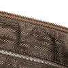 Secondhand Prada Cinghiale Trimmed Canvas Canapa Tote