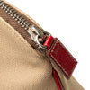 Secondhand Prada Cinghiale Trimmed Canvas Canapa Tote