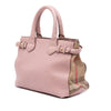 Burberry Small Calfskin and House Check Banner Bag Secondhand