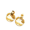 Secondhand Chanel Gold Plated CC Swing Clip On Earrings