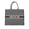 Dior Large Oblique Embroidered Canvas Book Tote Secondhand