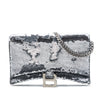 Balenciaga Nappa Sequin Hourglass Wallet on Chain Secondhand