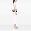 Chanel Medium Classic Embroidered Canvas Houndstooth Pom Pom Flap Secondhand