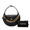 Chanel Mini Quilted Caviar Bow Pouch Hobo Secondhand