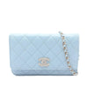Chanel Quilted Caviar Crystal Enamel CC Wallet On Chain Secondhand