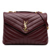 Saint Laurent Medium Matelasse Calfskin Monogram LouLou Shoulder Bag Secondhand