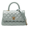 Chanel Mini Metallic Caviar Coco Top Handle Bag Secondhand