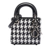 Dior Micro Calfskin Houndstooth Embossed Macro Lady Dior Secondhand