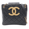 Chanel Small Quilted Lambskin Giant CC Chain Shoulder Bag Secondhand