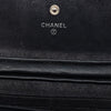 Secondhand Chanel CC Quilted Metallic Suede Wallet On Chain