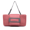 Bottega Veneta Canvas Intrecciato Buckle Flap Handbag Secondhand