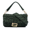 Fendi Zucca Interlaced Jacquard Baguette Satchel Secondhand
