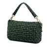 Fendi Zucca Interlaced Jacquard Baguette Satchel Secondhand