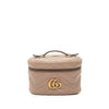 Secondhand Gucci Mini GG Marmont Round Leather Vanity Bag