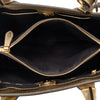 Burberry Medium Metallic Leather and House Check Banner Satchel Secondhand