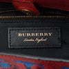 Secondhand Burberry Small Graffiti Print Grainy Calfskin Banner Satchel